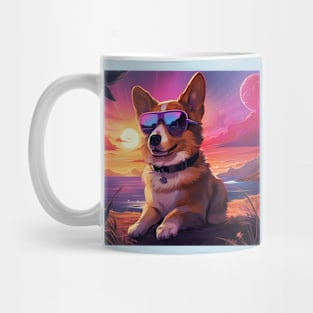 Beach Corgi Mug